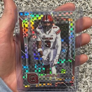 Mazeo Bennett Jr. Topps Chrome Football Card